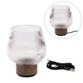 thumbnail image 3 of Mainstays Pink Glass Rechargeable Accent Light with Warm Walnut Finish, 3 of 7