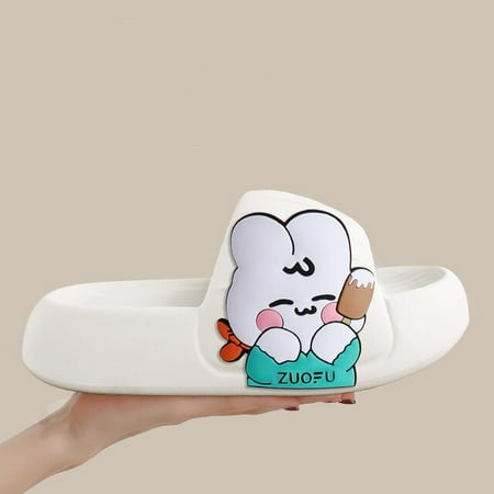 

PIKADINGNIS Thick Sole Men Slippers Sense of Luxury Personality Graffiti Slides Bathroom Beach Indoor Sandals 2022 Summer Couple Cool Woman