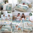 thumbnail image 6 of Coastal Beach Duvet Cover Set, Summer Retro Starfish Wave Soft Duvet Cover Queen Size Bedding Set 4 Pieces, 1 Quiltcover and 2 Pillowcases with Zipper, 1 Bed Sheet for All Seasons, 6 of 9