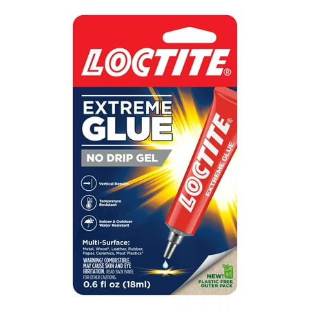 Loctite Extreme Glue Gel Pack of 1, Clear 18 ml...
