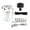 Silver with Filter, variant on S SERENABLE Reservoir Tank Engine Breather Kit Black with