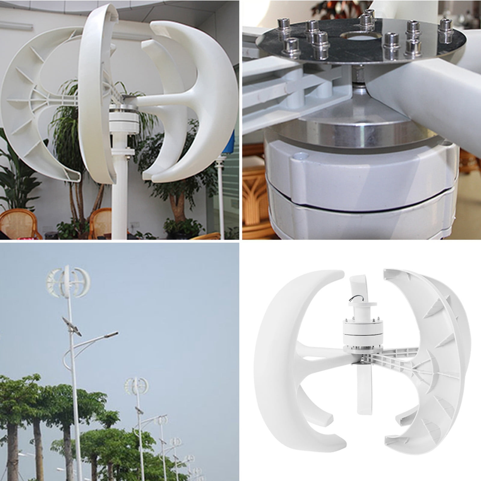600W Lantern Wind Turbine Generator Kit Electricity Producer Equipment DC12V 