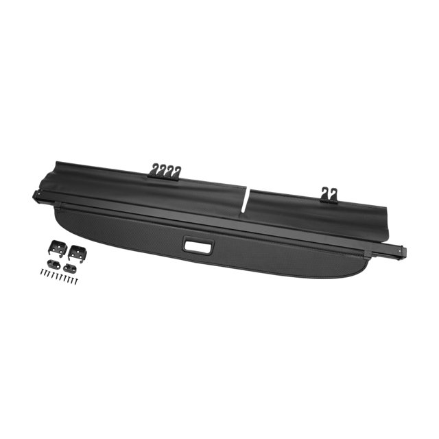 Cubierta de carga retráctil para maletero de automóvil para Ford Edge 2010-2014 con portón trasero eléctrico de aleación de aluminio y lona de fibra de carbono negra