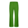 thumbnail image 6 of 70s Disco Pants for Men Mens Bell Bottom Dress Pants Stylish Dancing Stage Performance Flat Front Stretch Trousers, 6 of 7