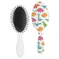thumbnail image 2 of World-Themed Dino Hair Brush - Smoothing & Frizz Control, Abstract Dinosaur Art, Perfect for Travel & Home Use, 2 of 6