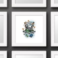 thumbnail image 3 of Gallery Pops Harry Potter - Hogwarts Crest Tattoo Art Wall Art, White Framed Version, 12" x 12", 3 of 5