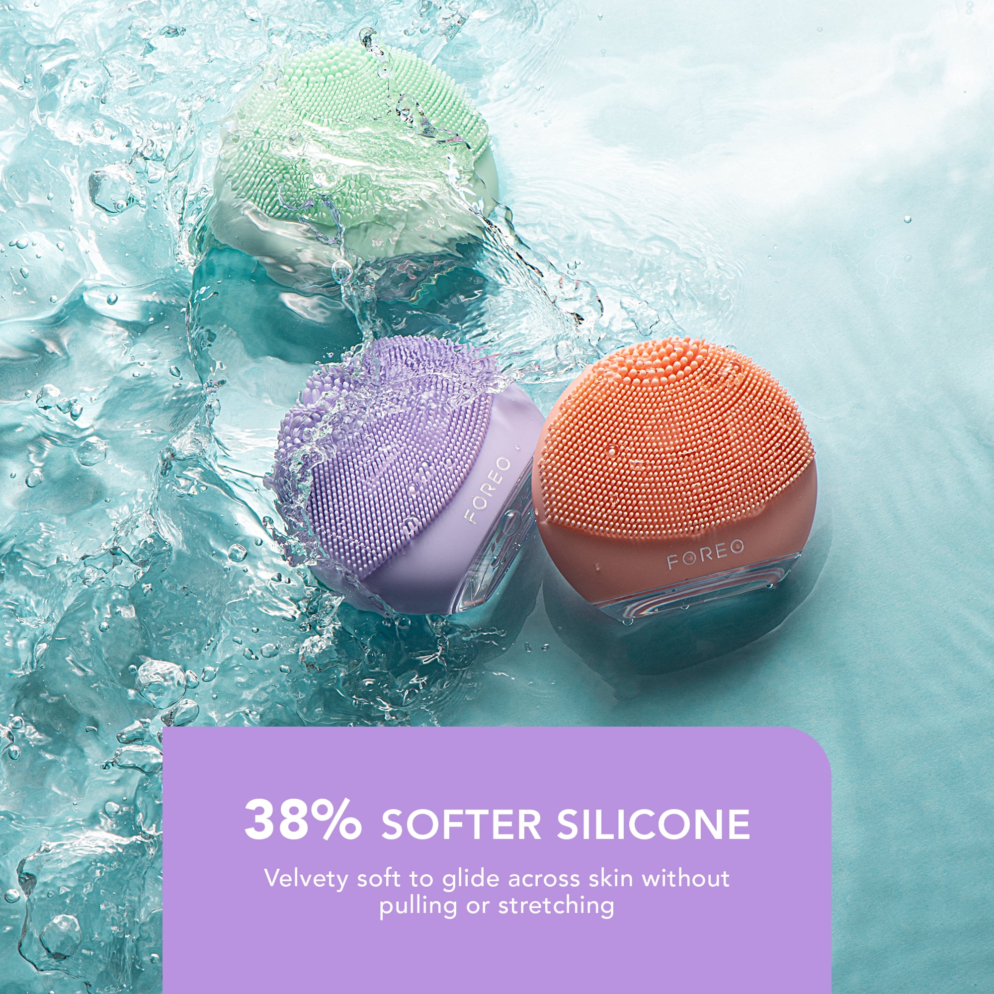 新品未使用未開封 FOREO LUNA 4 go 洗顔ブラシ FOREO LUNA 4 Go - Silicone Facial Cleansing Brush for Travel