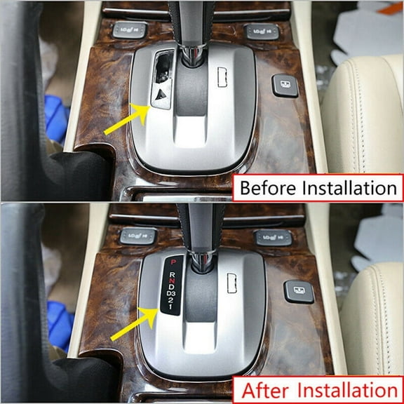 Car Console Gear Stick Selector Display Panel Trim Black For Honda Accord 08-13