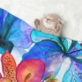 thumbnail image 2 of Pofeuu Bright Flowers Print Puppy Blanket,Dog Blankets,Pet Blanket Cozy Cat Blankets for Indoor Cats, Fuzzy Pet Blanket for Kitten Doggy Dog Blankets-Small, 2 of 8