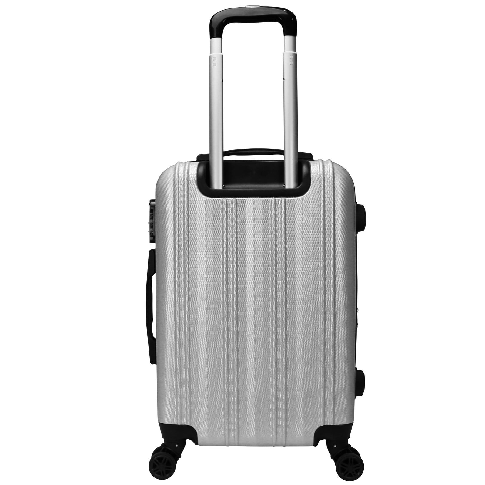 CalBags Kemyer Quest 2-Piece Hardside Lightweight Expandable Spinner Suitcase Luggage Set - Silver (20 & 25)