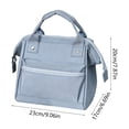 thumbnail image 3 of JHyouerji Insulated Lunch Bag,9×8 Inch Blue Waterproof Cooler Tote,Portable Reusable Thermal Lunch Container for Office School Picnic, 3 of 6