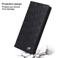 thumbnail image 6 of Decase for Samsung Galaxy S24 Ultra Case Wallet,Genuine Cowhide Leather Case Embossed Crocodile Pattern Magnetic Clasp Business Style Card Slots Holder Phone Cover for Samsung Galaxy S24 Ultra - Black, 6 of 9
