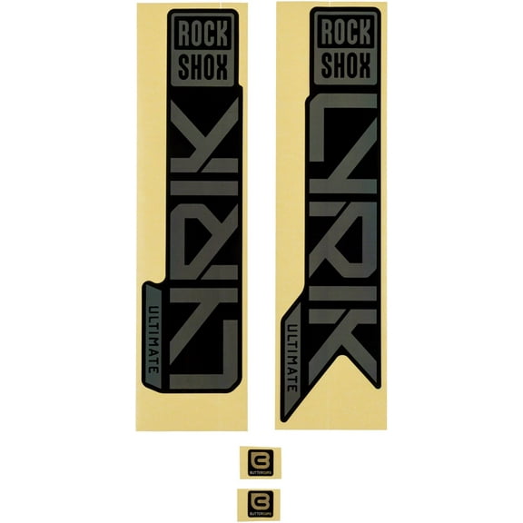 RockShox Fork Decal Kit - Lyrik Ultimate, 27.5"/29", Gloss Rainbow Foil For High Gloss Black (2023 )