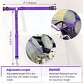 thumbnail image 3 of BYXAS Dog Seat Belt, Heavy‑Duty Nylon Pet Car Safety Vest Harness with Adjustable Buckle, Vehicle Travel Safety Seat Belt for Dogs, Purple, 3 of 8