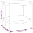 thumbnail image 3 of vidaXL Bathroom Side Table 45x35x45 cm Solid Wood Teak, 3 of 3