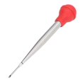 thumbnail image 5 of Inyector de pavo de acero inoxidable con diseño de silicona engrosada, bomba de sazonado para cocinar con escoba de limpieza, color rojo., 5 of 5