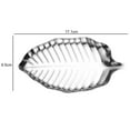 thumbnail image 6 of Hloma Sauce Dish Nordic Style Non-slip Stainless Steel Leaf Shape Dipping Tray Restaurant Supplies, 6 of 8