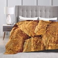 thumbnail image 4 of Wijzvio Fried Chicken Throw Blanket Soft Fuzzy Fleece Blanket For Couch Bed Living Room Decoration 40"X30", 4 of 9