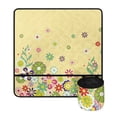 thumbnail image 2 of HELLHERO Spring Flower Border Fabric Polyester Sewing Machine Pad Removable Storage Bag Waterproof Easy to Clean for Mom Wife Present, 2 of 5