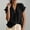 A1 Black, variant on NMMUED Womens Summer Linen Shirts Cotton Summer Blouses V Neck Ruffle Sleeve Tops for Women Gauze Clothes for Summer Beach Linen Outfits Black L
