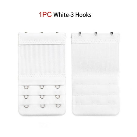 

1/3Pcs Accessories Maternity Women Underwear Extension Bra Extender Hook Bra Buckle Brassiere Strap WHITE 3 HOOKS (1PC)