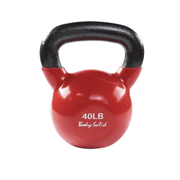 Body Solid Tools - KBV40 40 lb. Vinyl Dipped Kettlebell