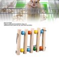 thumbnail image 3 of Hanging Ladder, Hamster Hanging Bridge Anxiety Reduction Easy To Install Wooden  For Small Bird, 3 of 8