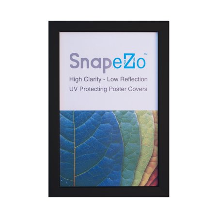 Black Weather-Resistant and Waterproof Snap Frame 8.5x11 Inch, 1.38' SnapeZo Profile, Outdoor Poster Display Unit