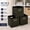 Black Gold, variant on Fabric Storage Bins Cubes with Handles, Foldable Cube Organizer for Clothes and Accessories, Set of 3 Grey Gold 11x11x11