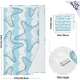 thumbnail image 4 of Starfishes Cotton Towel Set 2 Piece, 1 Bath Towels 1 Washcloth, Soft Fast Dry Super Absorbent Face Hand Towel for Bathroom Hotel Gym Spa and Beach, 4 of 7