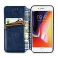 thumbnail image 3 of iPhone 7 Case,iPhone 8 Case, iPhone SE Case,PU Leather TPU Wallet Cover with Card Holder Kickstand Hidden Magnetic Adsorption Shockproof Flip Folio Phone Protective Case for iPhone 7/8/SE,Blue, 3 of 8