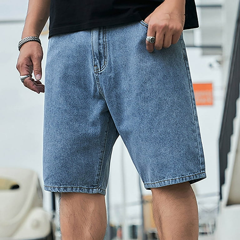 Mifsaly Denim Shorts Men Plus Size Jeans 2026 High Waist Straight Mifsaly Denim Shorts Men Plus Size Jeans 2026 High Waist Straight