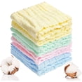 thumbnail image 1 of piezas de toallitas de muselina para bebé, 33 * 30 cm, toalla de cara de bebé de algodón suave lavable, pañales de algodón para bebé para limpiar la mano, la cara, el cuerpo, la piel sensible, regalo, 1 of 4