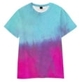 thumbnail image 6 of Hvyesh Plus Size Tshirt for Women Casual Short Sleeves T Shirt Loose Fit Crew Neck Tie Dye Blouses Tee OfertasDelDía, 6 of 7