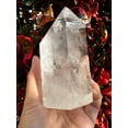 thumbnail image 5 of Premium Clear Quartz Obelisk, Standing Polished Clear Quartz Point (22-23 oz), 5 of 9