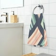 thumbnail image 3 of Yayeee 100% Cotton Hand Towels for Bathroom 16" x 28" Soft Absorbent Kitchen Towel, Isometric Pink, 3 of 7
