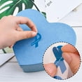 thumbnail image 3 of Blue Ribbon Awareness Sticker, 500 PCS Ribbon-Shaped Stickers in Forever in Our Hearts for Colon Cancer Prostate Cancer Awareness, 3 of 5