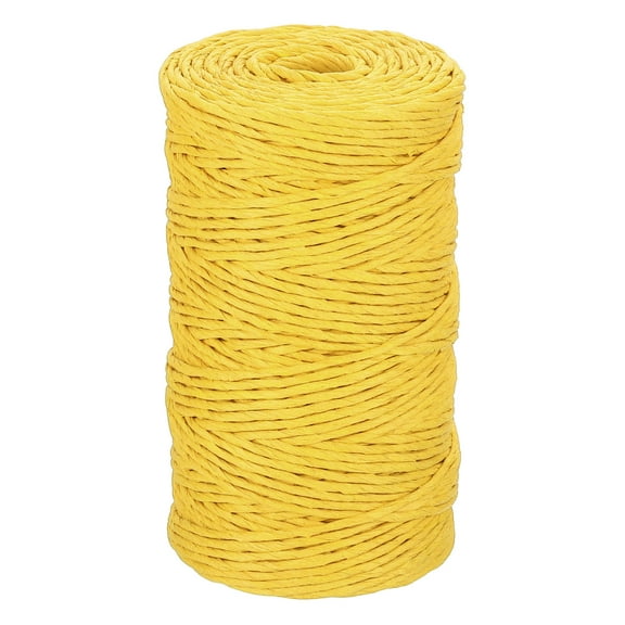 Uxcell Black Raffia Ribbon,98 Yard Natural Raffia Paper String 2mm Wide Twisted Raffia Yarn Twine for Gift Wrapping Crocheting Knitting DIY Crafts