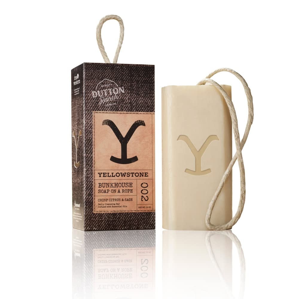 Yellowstone Bunkhouse Artisanal Bar Soap- Officially Licensed Soap of Paramount Network's Yellowstone - Crisp Citrus & Sage,10 oz