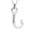 Steel, variant on Personalize Heart Fish Hook Urn Pendant Cremation Jewelry for Ashes Keepsake Memory Necklace Memorial Jewelry