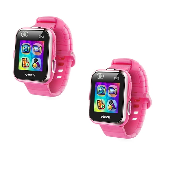 Vtech Kidizoom Smartwatch Dx2 Pink Smart Watch For Kids Learning Watch 2 Pack Walmart Com Walmart Com
