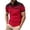 Wine, variant on LRGSHF Men's Summer Polo Shirts Short Sleeve Golf Daily Pullover Slim Fit Gradient Print Tops With Chest Pocket Orange XL