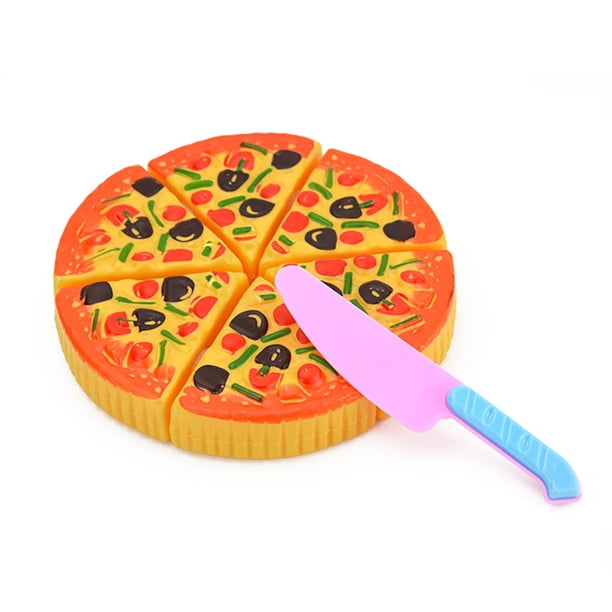 Simulación de juego de Pizza, juguete de simulación de cocina, Pizza, comida, juguetes para el hogar, regalo de aprendizaje, juego de rol, rebanadas de Pizza, juguetes para niños