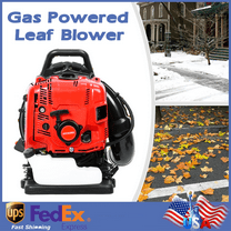 75.6CC Gas Leaf Blower, 5HP Backpack Blower with 900CFM Air Volume and 210MPH Wind Speed, Powerful 2 Stroke Engine for Heavy-Duty Lawn, Yard, and Parking Lot Cleanup