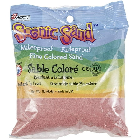 Scenic Sand, 1-Pound, Pink, Fun, fascinating and easy to work with, ACTIVA Scenic Sand is the industry leading and best-selling colored sand available By (Best Easy Work Reviews)