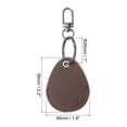 thumbnail image 2 of Uxcell Leather Key Fob, 4 Pack Leather Key Fobs DIY Keychain Holder for Home Office Keys, Brown, 2 of 6