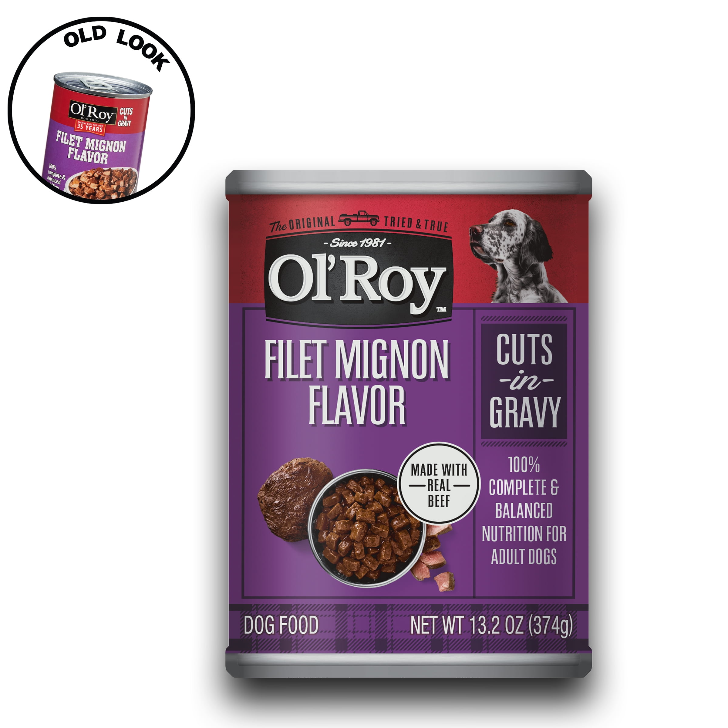 Ol' Roy Cuts in Gravy Filet Mignon Flavor Wet Dog Food, 13.2 oz