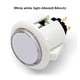 thumbnail image 5 of Inteprter Botón pulsador LED Cool Small Rocker Buttons Multiusos Diseño especial de moda Arcade Press Gaming Game Machine Arcades Videojuegos y accesorios Blanco, luz blanca 24 mm, 5 of 6