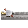 thumbnail image 5 of 10K Yellow Gold Diamond Domed Heart & Bow Arrow Pendant 1.25" Pave Charm 1/2 CT., 5 of 6