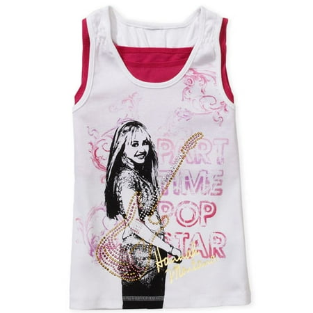 Disney - Girls' Hannah Montana Graphic Layered Tank